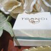 Single-Letter Thai Initial Ring with Natural Gemstones, handcrafted by Colors by Love, Bangkok