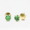 Natural Gemstone Stud Earring Round-8 Prong, handmade in Bangkok by Colors by Love