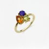 Natural Stones Three Stone Ring | Colors By Love handcrafted Thai jewelry, Bangkok