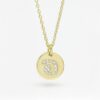 Custom Round Pendant Thai Letter Pave-Set | Colors By Love handcrafted Thai jewelry, Bangkok