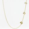 Thai Initial Letter Side Necklaces With 3 Letters | Colors By Love handcrafted Thai jewelry, Bangkok