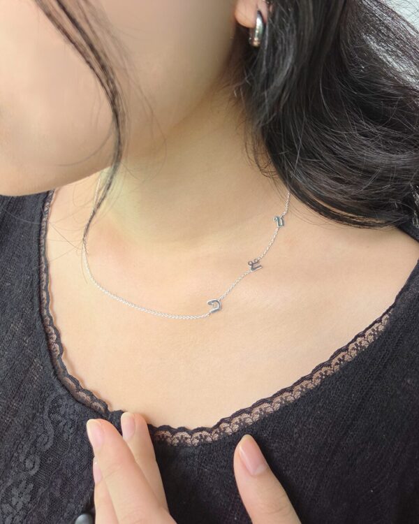 Thai Initial Letter Side Necklaces With 3 Letters | Colors By Love handcrafted Thai jewelry, Bangkok