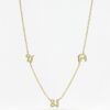 Thai Initial Letter Side Necklaces With 3 Letters Center | Colors By Love handcrafted Thai jewelry, Bangkok