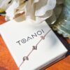 Thai Initial 3 Letters Bracelets with 1.3mm Natural Gemstone, handcrafted by Colors by Love, Bangkok
