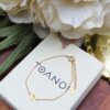 Thai Initial Bracelets with 1.2mm Natural Gemstone, handcrafted by Colors by Love, Bangkok