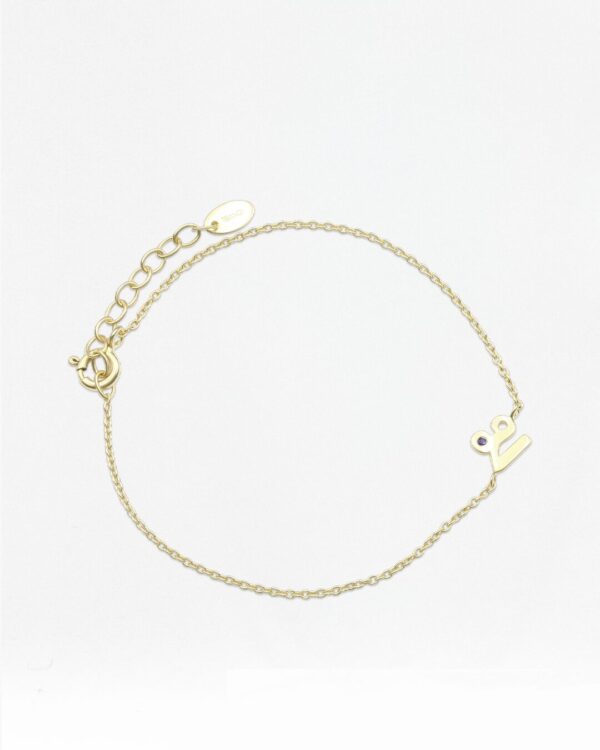 Thai Initial Bracelets with 1.2mm Natural Gemstone | Colors By Love handcrafted Thai jewelry, Bangkok