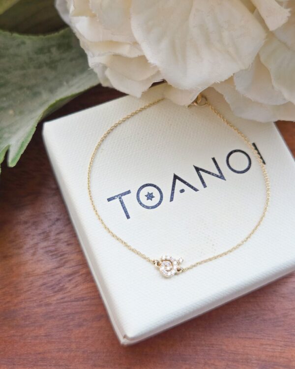 Thai Initial Pave Bracelet, イニシャル コレクション, handmade in Bangkok by Colors by Love