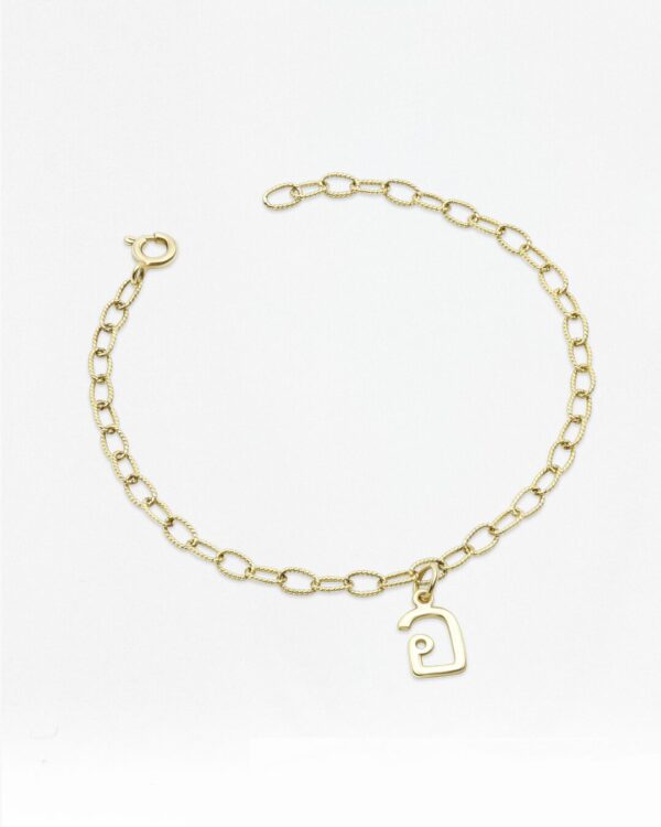 Build Your Single Letter Charm Bracelet, handcrafted by Colors by Love, Bangkok