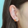 Octagon-Pear Cut Natural Gemstone Stud Earrings | Colors By Love handcrafted Thai jewelry, Bangkok