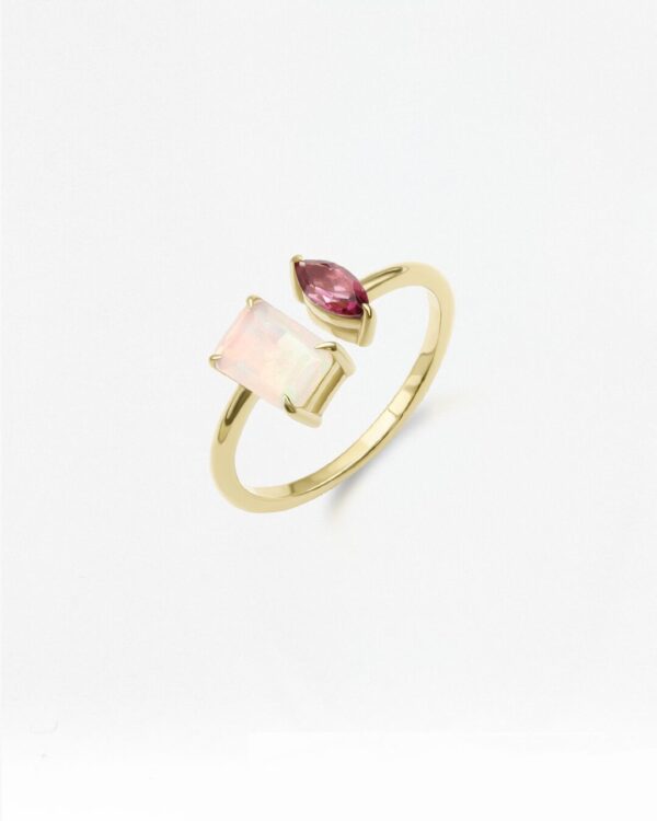 Two Natural 天然石について Ring Octagon-Marquise | Colors By Love handcrafted Thai jewelry, Bangkok