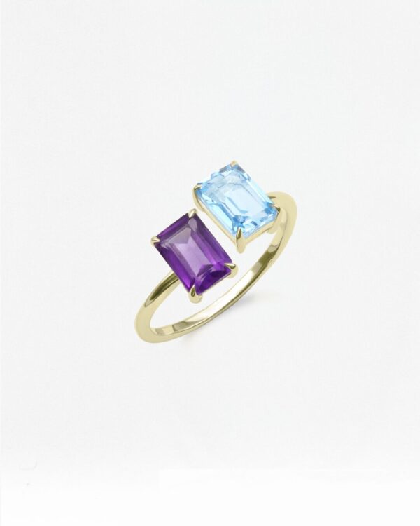 Two Natural 天然石について Ring Octagon-Octagon | Colors By Love handcrafted Thai jewelry, Bangkok