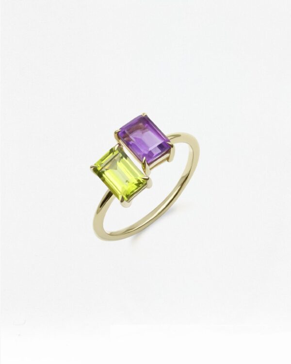 Two Natural 天然石について Ring Octagon-Octagon | Colors By Love handcrafted Thai jewelry, Bangkok