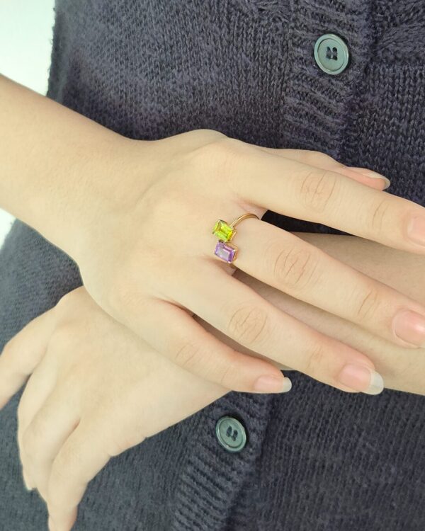 Two Natural 天然石について Ring Octagon-Octagon | Colors By Love handcrafted Thai jewelry, Bangkok