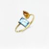 Two Natural 天然石について Ring Octagon-Pear | Colors By Love handcrafted Thai jewelry, Bangkok