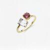 Two Natural 天然石について Ring Octagon-Round | Colors By Love handcrafted Thai jewelry, Bangkok