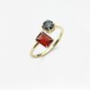 Two Natural 天然石について Ring Octagon-Round | Colors By Love handcrafted Thai jewelry, Bangkok