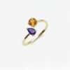Two Natural 天然石について Ring Pear-Round | Colors By Love handcrafted Thai jewelry, Bangkok
