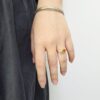 Two Natural Gemstones Ring Oval-Square | Colors By Love handcrafted Thai jewelry, Bangkok