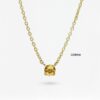 Natural 3mm stone prong-set necklace | Colors By Love handcrafted Thai jewelry, Bangkok
