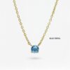 Natural 3mm stone prong-set necklace | Colors By Love handcrafted Thai jewelry, Bangkok