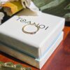 Family Ring with Precious 天然石について (3 stones), handcrafted by Colors by Love, Bangkok