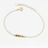 Two Baguette 天然石について Bracelet, handcrafted by Colors by Love, Bangkok