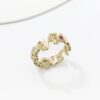 Custom Family Name Ring with 2.5mm stone, handcrafted by Colors by Love, Bangkok