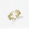 Custom Family Name Ring with 2.5mm stone, handcrafted by Colors by Love, Bangkok