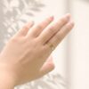 Custom Family Name Ring with 2.5mm stone, handcrafted by Colors by Love, Bangkok