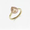 Teardrop Halo Ring, 誕生石ジュエリー, handmade in Bangkok by Colors by Love