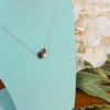 Prong-Set Necklace with 3 Natural Gemstones, birthstone stones necklace, Colors by Love