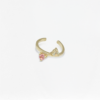 Two Natural Gemstones Ear Cuff, earcuff stones, Colors by Love