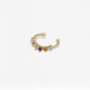 Two Natural Gemstones Ear Cuff, handmade in Bangkok by Colors by Love