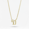 Thai Initial Center Necklace, th initial letter center, Colors by Love