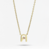 Thai Initial Center Necklace, th initial letter center, Colors by Love