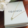 Thai Initial Center Necklace, th initial letter center, Colors by Love