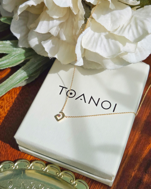 Thai Initial Center Necklace, th initial letter center, Colors by Love